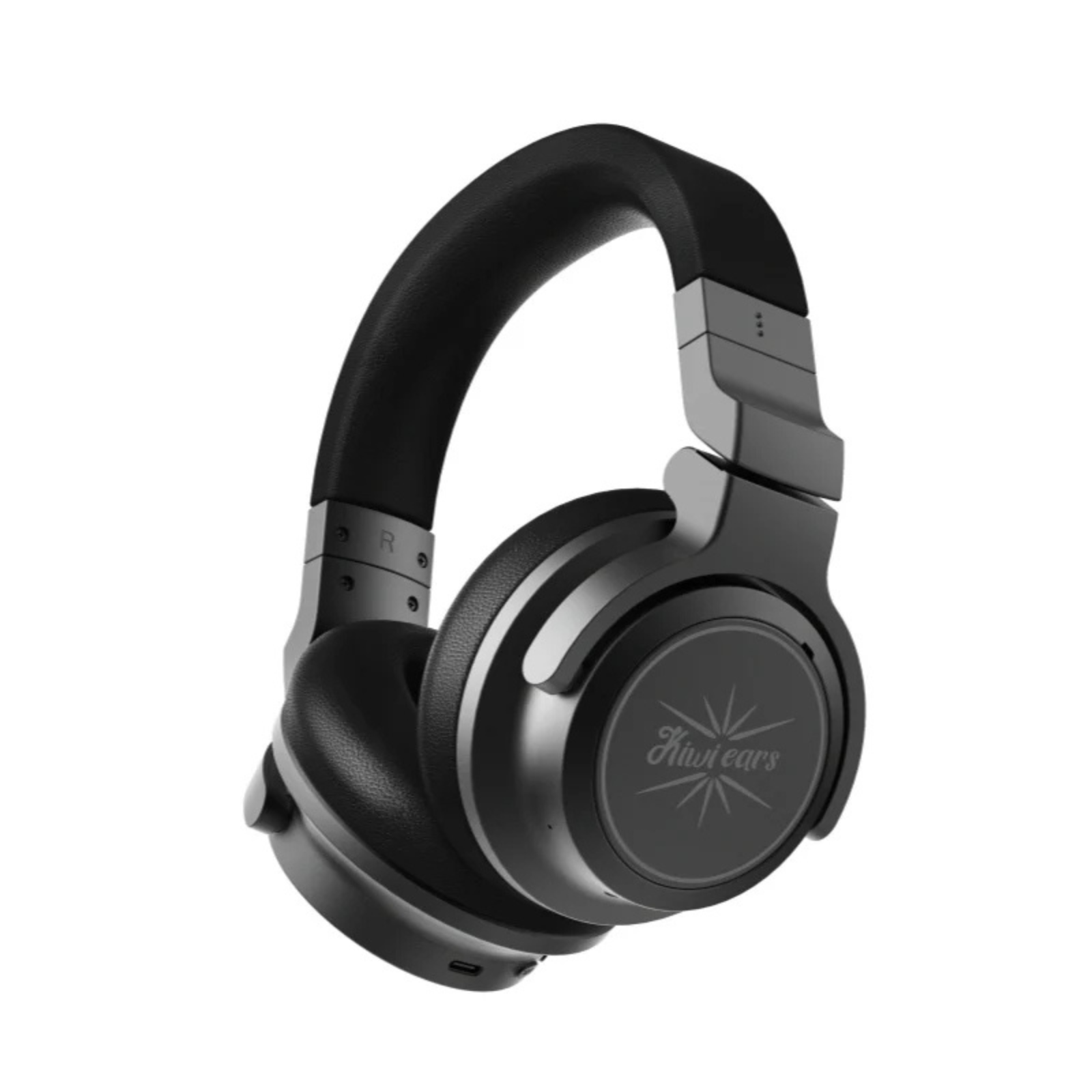 Kiwi Ears Aventus Wireless Bluetooth Hybrid Active Noise Cancelling Over-Ear Headphones - Black